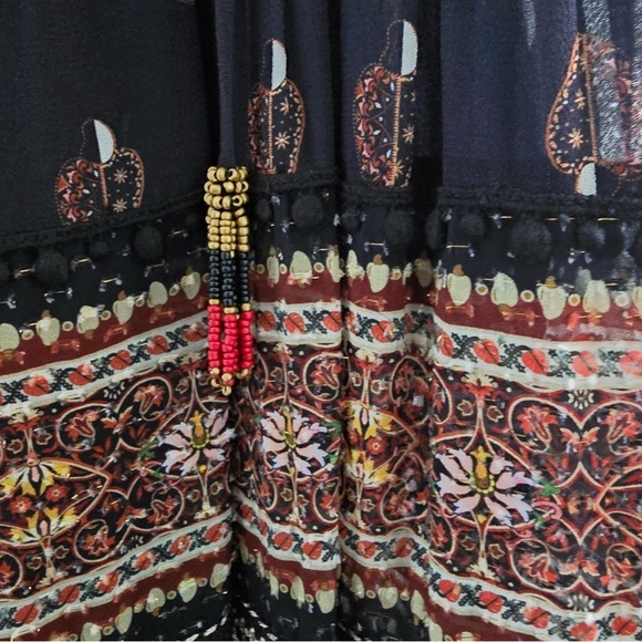 FARM Rio Black Floral Maxi Dress - Picture 4 of 9